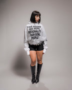 PERSONALITY WHITE HOODIE