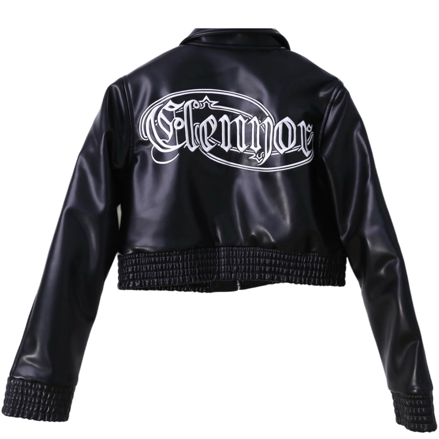 ELENYOR LEATHER CROPPED JACKET